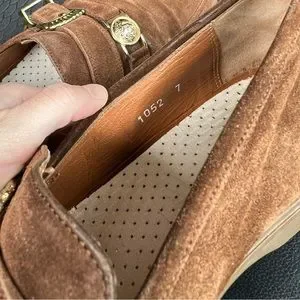Versace | Shoes | Vintage Versace Suede Brown Loafers With  display picture 2